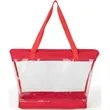 Clear PVC Transparent Shoulder Tote Bag | https://www.bestnamebadges.com