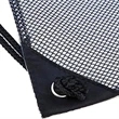 Clear PVC Drawstring Bag w/ Mesh Pocket (13.5" x 17") | https://www.bestnamebadges.com