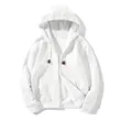 Winter Fleece Solid Color Men's Zipper Hoodie | https://www.bestnamebadges.com