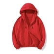 Winter Fleece Solid Color Men's Zipper Hoodie | https://www.bestnamebadges.com