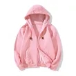 Winter Fleece Solid Color Men's Zipper Hoodie | https://www.bestnamebadges.com