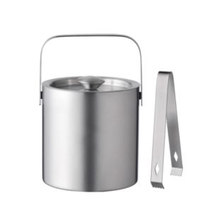 Double-Wall Stainless Steel Ice Bucket set