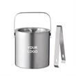 Double-Wall Stainless Steel Ice Bucket set | https://www.bestnamebadges.com