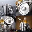 Double-Wall Stainless Steel Ice Bucket set | https://www.bestnamebadges.com