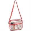 Clear Purse PVC Transparent Crossbody Shoulder Stadium Bag | https://www.bestnamebadges.com