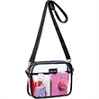 Clear Purse PVC Transparent Crossbody Shoulder Stadium Bag | https://www.bestnamebadges.com