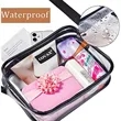 Clear Purse PVC Transparent Crossbody Shoulder Stadium Bag | https://www.bestnamebadges.com