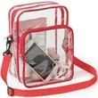 PVC Crossbody Messenger Stadium Clear Bag | https://www.bestnamebadges.com