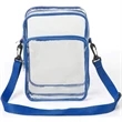 PVC Crossbody Messenger Stadium Clear Bag | https://www.bestnamebadges.com