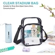 PVC Crossbody Messenger Stadium Clear Bag | https://www.bestnamebadges.com