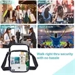 PVC Crossbody Messenger Stadium Clear Bag | https://www.bestnamebadges.com