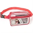 Stadium Approved PVC Transparent Clear Fanny Pack | https://www.bestnamebadges.com