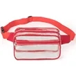 Stadium Approved PVC Transparent Clear Fanny Pack | https://www.bestnamebadges.com
