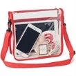 Stadium Approved Purse Clear PVC Bag with Adjustable Strap | https://www.bestnamebadges.com