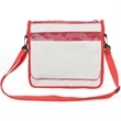 Stadium Approved Purse Clear PVC Bag with Adjustable Strap | https://www.bestnamebadges.com