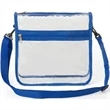 Stadium Approved Purse Clear PVC Bag with Adjustable Strap | https://www.bestnamebadges.com