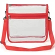 Stadium Approved Purse Clear PVC Bag with Adjustable Strap | https://www.bestnamebadges.com