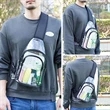 Sling Travel Clear Bag PVC Transparent Crossbody Backpack | https://www.bestnamebadges.com