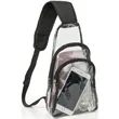 Sling Travel Clear Bag PVC Transparent Crossbody Backpack | https://www.bestnamebadges.com
