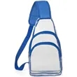 Sling Travel Clear Bag PVC Transparent Crossbody Backpack | https://www.bestnamebadges.com
