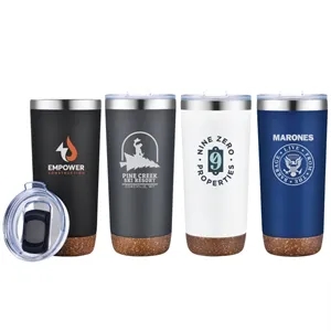 Cork Bottom Maddox 20 oz. Vacuum Insulated Tumbler | https://www.bestnamebadges.com