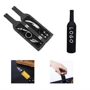 Versatile And Portable 5 Pieces Wine Bottle Opening Kit