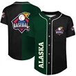 CUSTOM DYE SUBLIMATED FULL BUTTON BASEBALL JERSEY | https://www.bestnamebadges.com