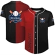 CUSTOM DYE SUBLIMATED FULL BUTTON BASEBALL JERSEY | https://www.bestnamebadges.com