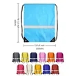 Reflective Drawstring Backpack | https://www.bestnamebadges.com