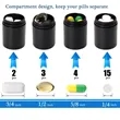 3-Pack Portable Pill Box | https://www.bestnamebadges.com