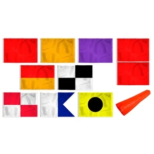 Beach Safety Flags KIT-Sewn | https://www.bestnamebadges.com