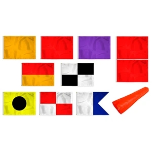 Beach Safety Flags KIT-Printed | https://www.bestnamebadges.com