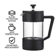 Borosilicate Glass Heat Resistant French Press Coffee Maker | https://www.bestnamebadges.com