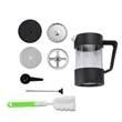 Borosilicate Glass Heat Resistant French Press Coffee Maker | https://www.bestnamebadges.com