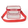 Large Stadium Clear PVC Lunch Bag w/ Front Zipper Pocket | https://www.bestnamebadges.com