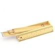 12-Piece Colored Pencil Set In Wooden Ruler Box | https://www.bestnamebadges.com