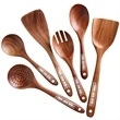 Custom  Premium Wooden Kitchen Cooking Spoon Spatula Set | https://www.bestnamebadges.com