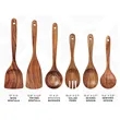 Custom  Premium Wooden Kitchen Cooking Spoon Spatula Set | https://www.bestnamebadges.com