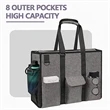 Custom Utility Water Resistant Zipper Tote Bag | https://www.bestnamebadges.com