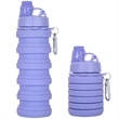 Custom Reusable Silicone Collapsible Sport Water Bottle | https://www.bestnamebadges.com