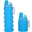 Custom Reusable Silicone Collapsible Sport Water Bottle | https://www.bestnamebadges.com
