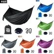 Custom Single or Double Portable Outdoor Camping Hammock | https://www.bestnamebadges.com