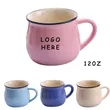 12OZ Unique Style Ceramic Coffee Cup With A Large Handle | https://www.bestnamebadges.com