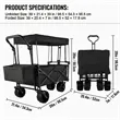 Heavy Duty Utility Collapsible Canopy Wagon | https://www.bestnamebadges.com