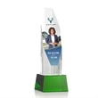 Barrhaven VividPrint™ Award on Base - Green | https://www.bestnamebadges.com