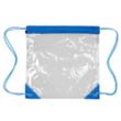 Harris Clear Vinyl Stadium Compliant Cinch Backpack | https://www.bestnamebadges.com