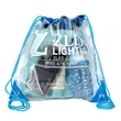 Harris Clear Vinyl Stadium Compliant Cinch Backpack | https://www.bestnamebadges.com