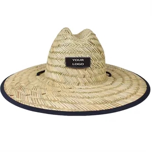 Braided Beach Straw Hat with Large Brim