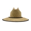 Braided Beach Straw Hat with Large Brim | https://www.bestnamebadges.com