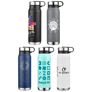 Turin 20 oz Vacuum Insulated Bottle with Twist Cap | https://www.bestnamebadges.com